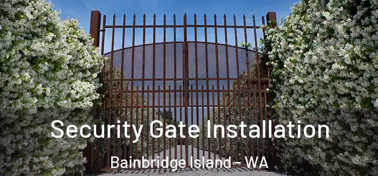 Security Gate Installation Bainbridge Island - WA
